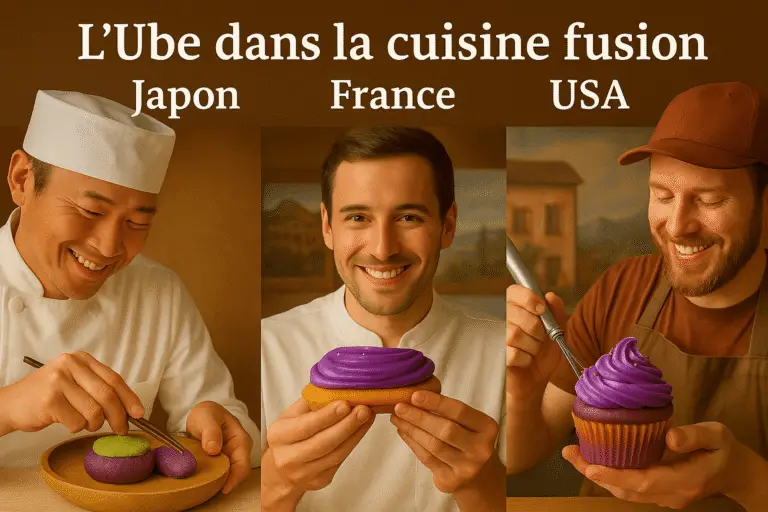 L'ube dans la cuisine au japon, en france, usa ?