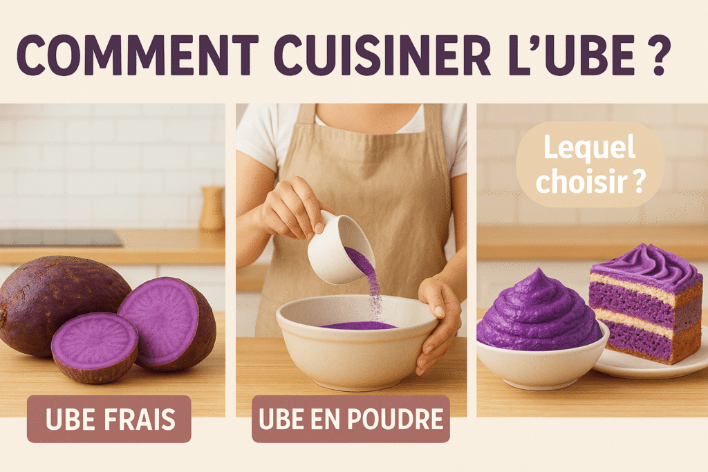 Comment cuisiner de l'ube ?
