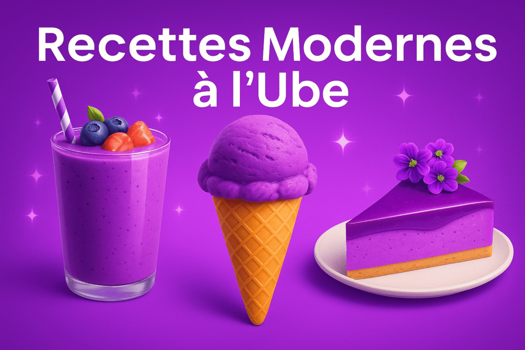 Recettes modernes à l'ube
